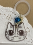 目ヂカラねこちゃんアンブレラマーカー白猫